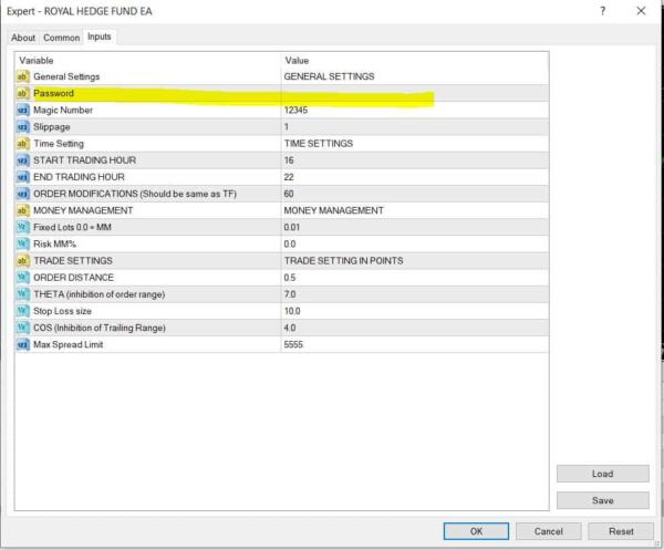royal hedge fund ea mt4 with prop firm setfiles