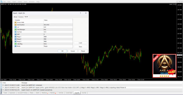 Screenshot 1404 AxisA1 EA v1.60 - MT4 Expert Advisor Trading RobotAxisA1 EA v1.60 MT4 Expert Advisor - Advanced Trading RobotAxisA1 EA MT4 Expert Advisor v1.60 - Advanced Trading RobotAxisA1 EA v1.60