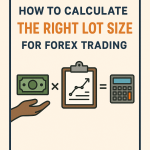 Forex trading chart showing position sizing based on risk management