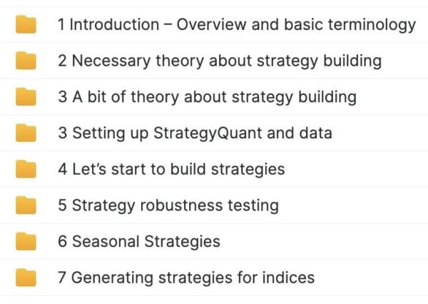 StrategyQuant MasterClass