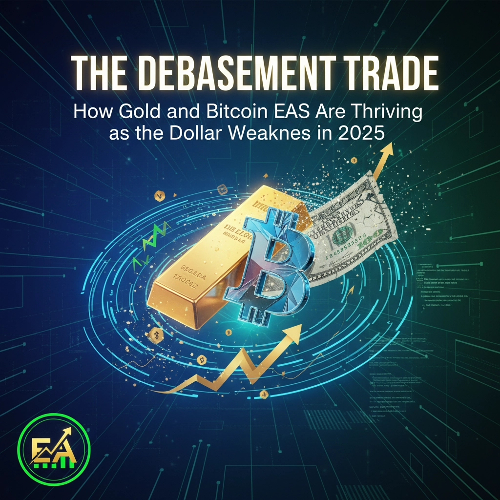 The Debasement Trade: How Gold and Bitcoin EAs Are Thriving as the Dollar Weakens in 2025