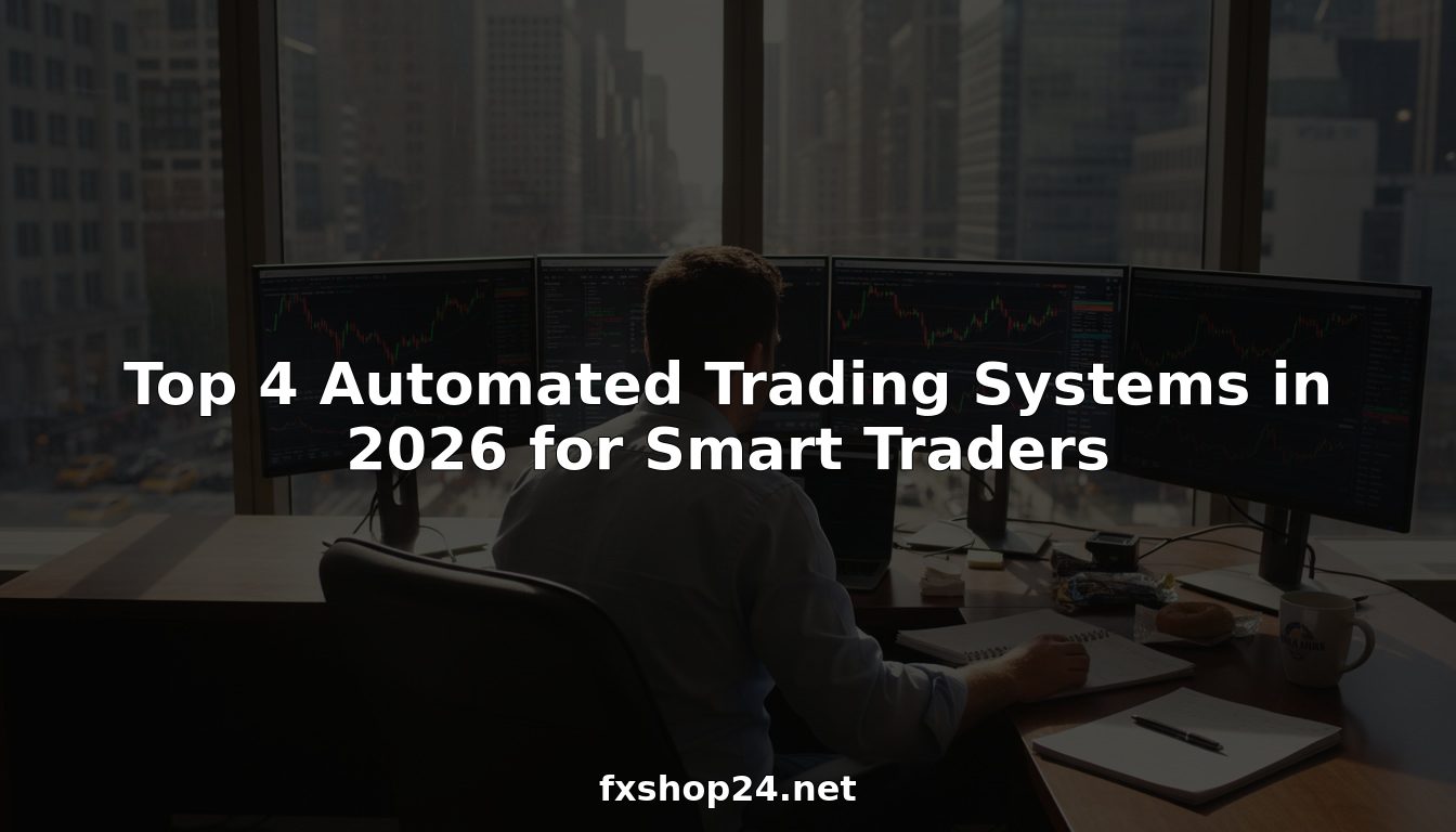 Trader monitors automated trading system setup
