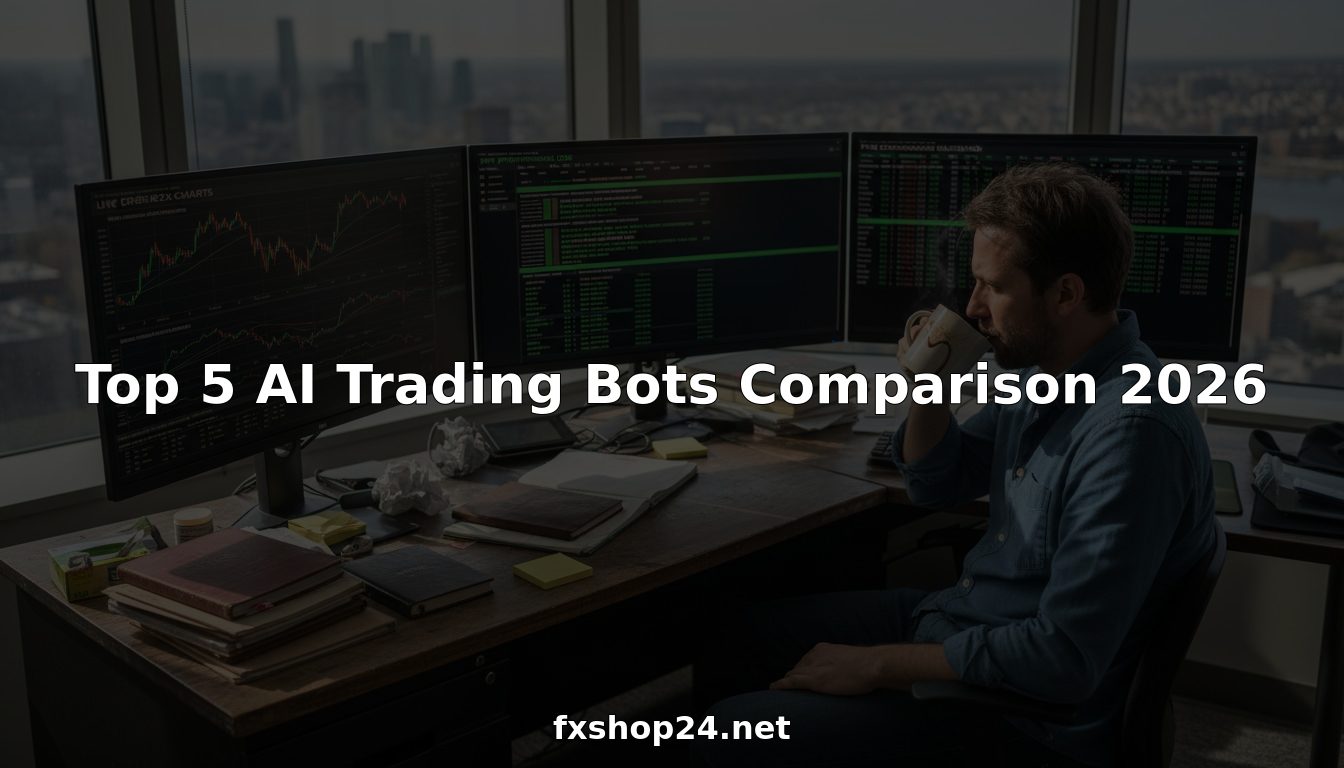 Trader monitors AI trading bots on screens