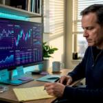 Automated trader reviewing account rules home office