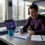 Trader checking prop firm checklist at desk