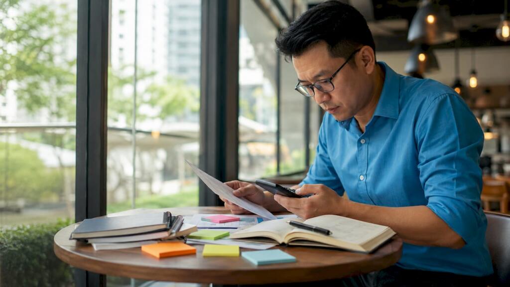 Home 34 Trader calculating position sizing for risk