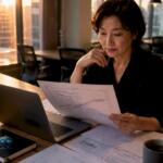 Woman working on automated gold trading