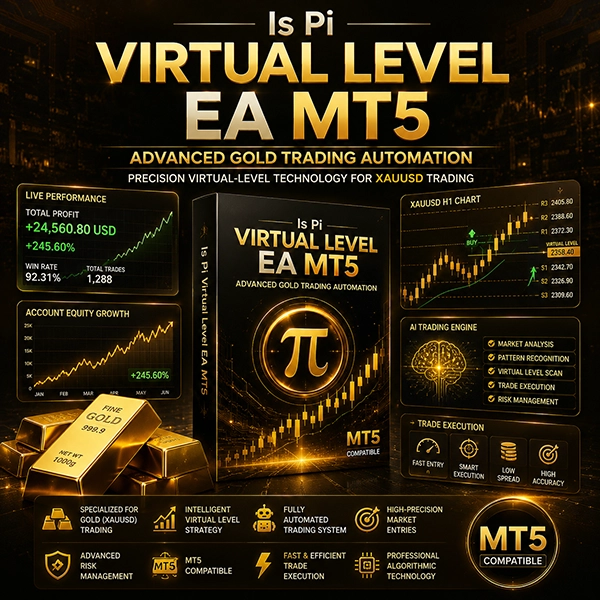IS PI Virtual Level EA MT5 - FXProEA - Advanced XAUUSD Scalping Expert Advisor for MetaTrader 5
