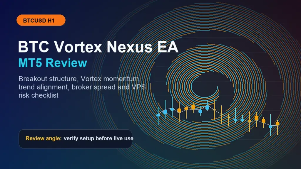 Discover how BTC Vortex Nexus EA automates BTCUSD trading using advanced strategies.