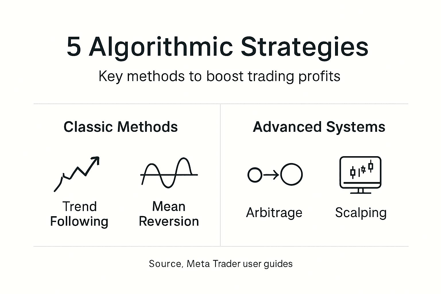 Infographic key algorithmic trading strategies