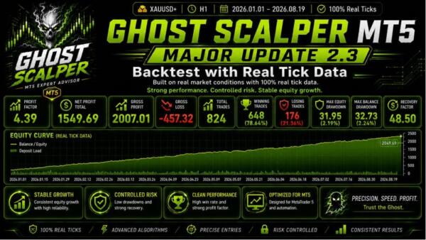 GHOST SCALPER MT5 V2.50 BUILD 6157+ 2 GHOST SCALPER MT5 V2.50 BUILD 6157+