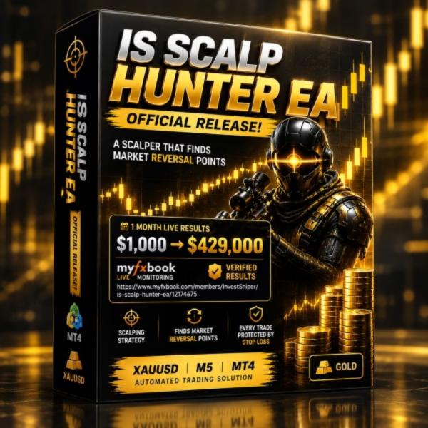 IS SCALP HUNTER EA MT4 + SETFILES BUILD 1478+ IS SCALP HUNTER EA MT4 + SETFILES BUILD 1478+