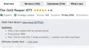 The Gold Reaper MT5 v4.6 — Source Code
