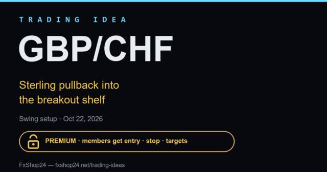 GBP/CHF trading idea โ premium cover