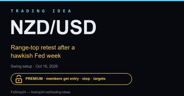 NZD/USD trading idea โ premium cover