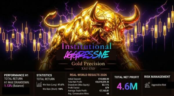 INSTITUTIONAL AGGRESSIVE XAUUSD MT5 V2.6 BUILD 6290+