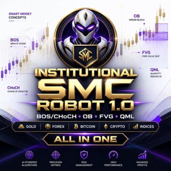 INSTITUTIONAL SMC ROBOT MT5 V1.8 + SETFILES BUILD 6231+ INSTITUTIONAL SMC ROBOT MT5 V1.8 + SETFILES BUILD 6231+