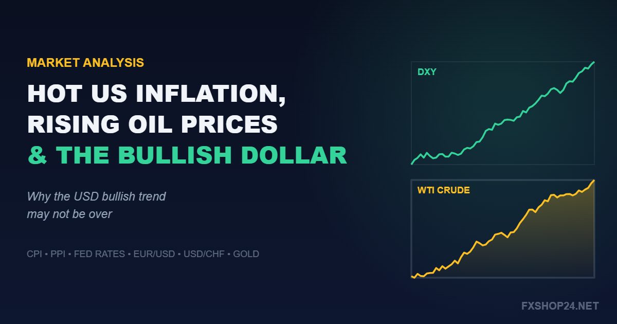 Hot US inflation, rising oil prices and the bullish US dollar trend analysis